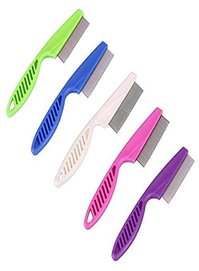 KittuPet Pet Steel Combs Dog Cat Comb Tool, Dandruff Comb, Multifunction Stainless-Steel Fine-Tooth Grooming Comb Cat Dog Pet Grooming Scalp Effectively Get Rid of Hair Nits (Grooming Comb) - Image 5